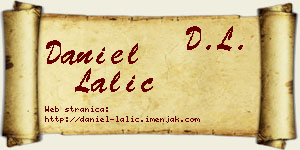Daniel Lalić vizit kartica